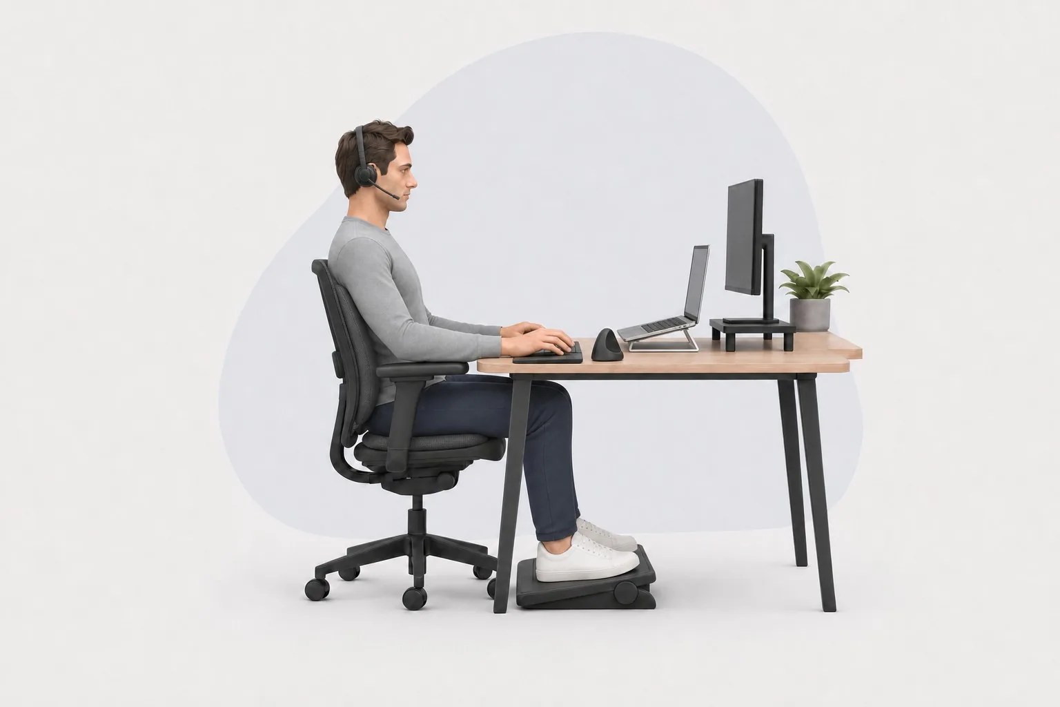 A complete workstation with every piece of the pack