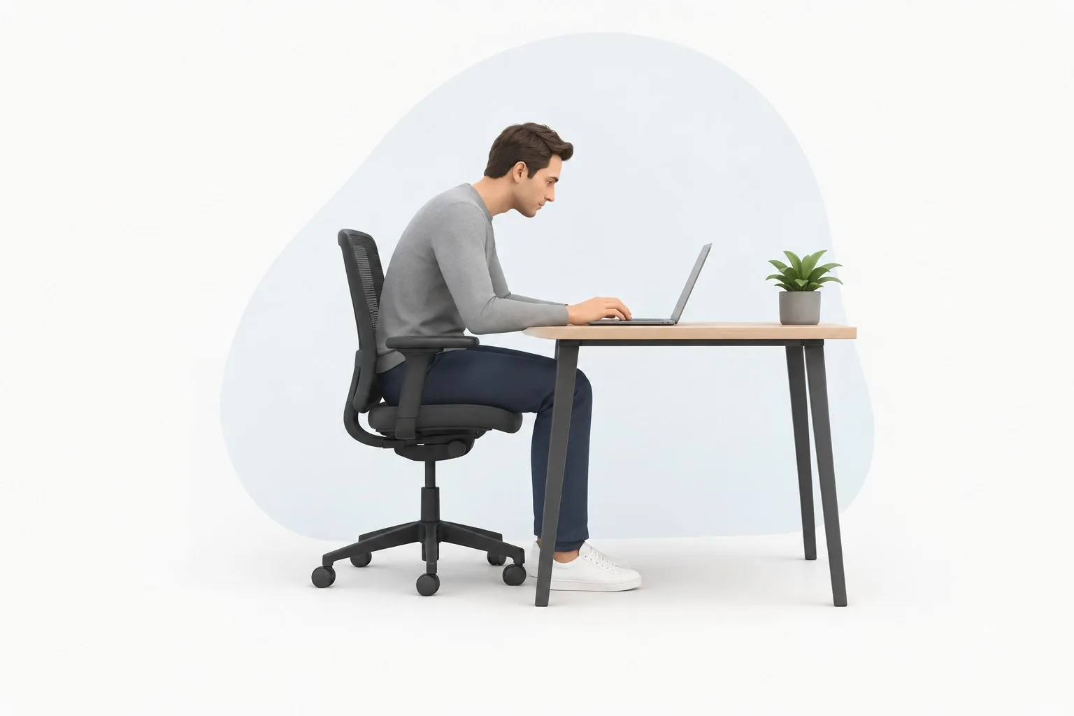 Your workstation in 3D, as you describe it in ErgoCheck